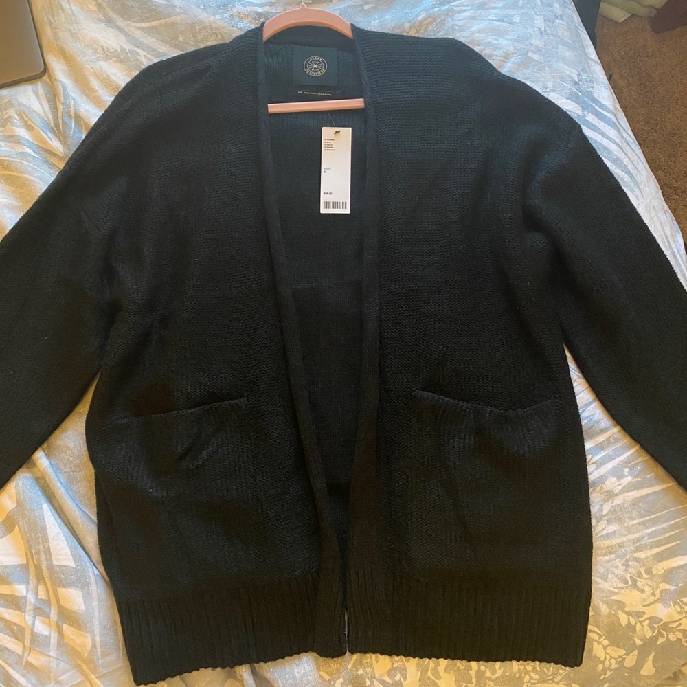 Oversized Black Cardigan (Urban Outfitters)